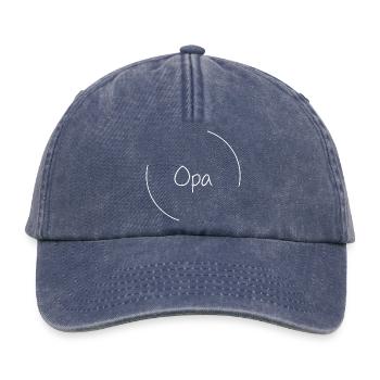 Grandfather - Relaxed Vintage Cap - vintage denim - Front