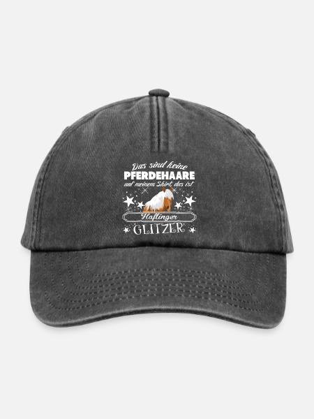 Haflinger - Relaxed Vintage Cap - Vintage Schwarz