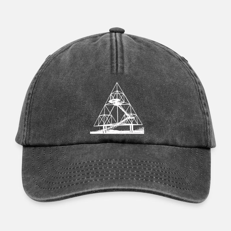 TÉTRAÈDER BLANC - Casquette vintage décontractée - noir vintage