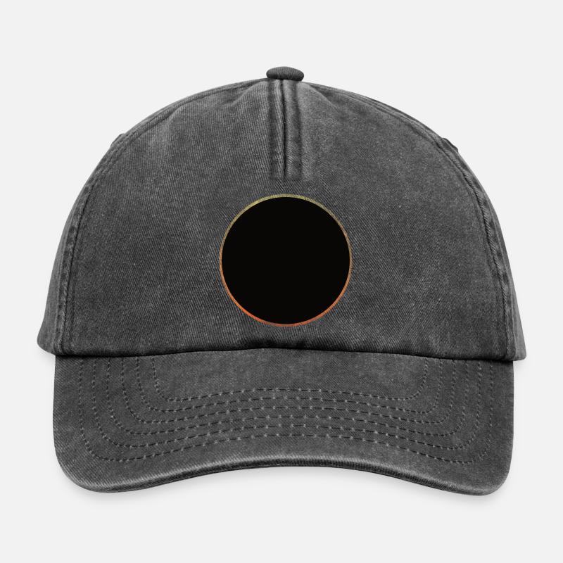 Sonnenfinsternis - Relaxed Vintage Cap - Vintage Schwarz