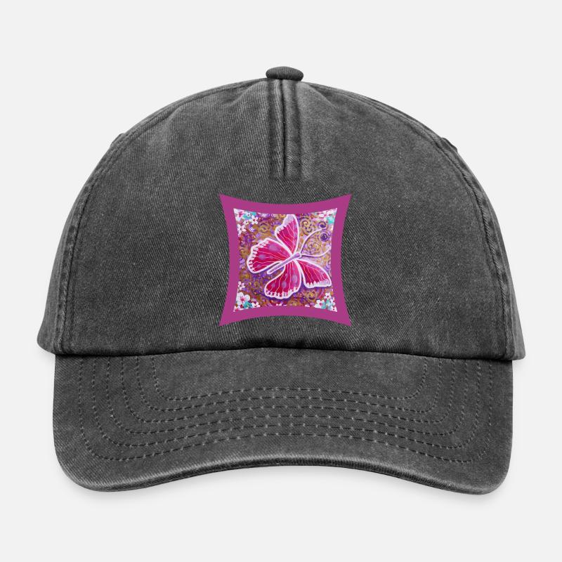 Papillon de légèreté - Sonja Ariel - Casquette vintage décontractée - noir vintage