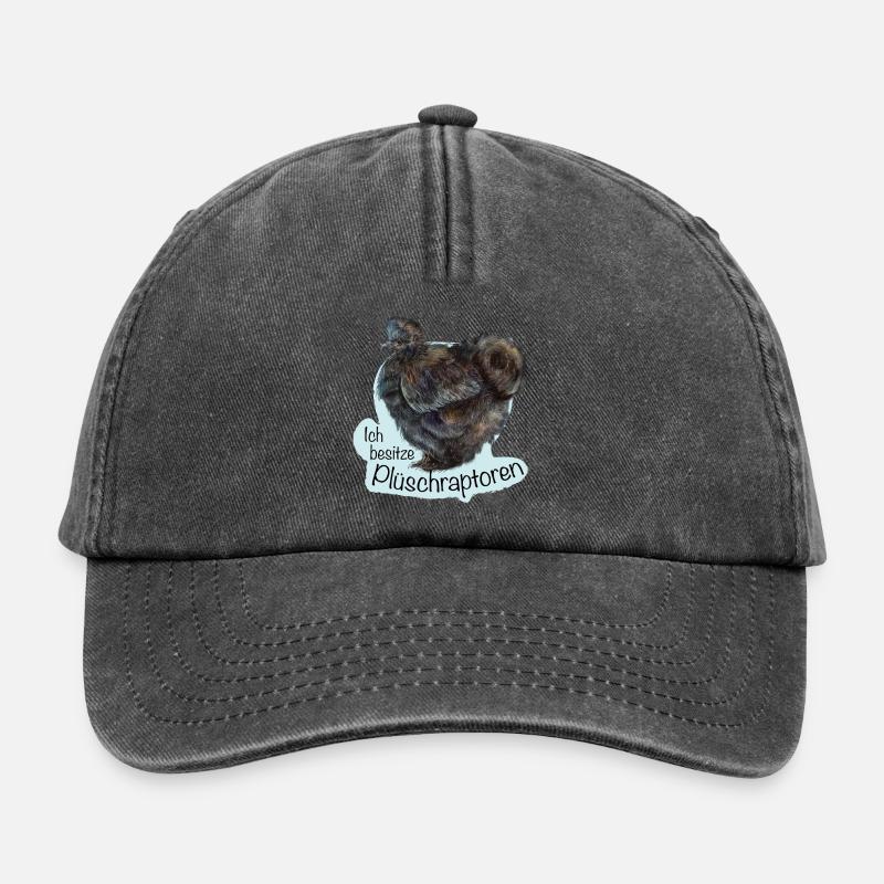 Les rapaces en peluche - Casquette vintage décontractée - noir vintage