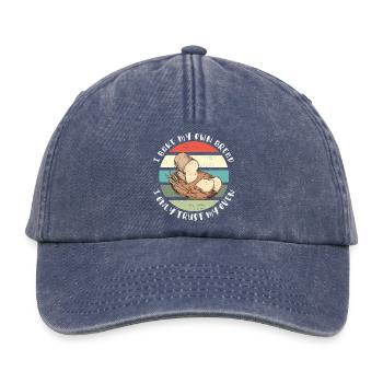 Ich backe mein Brot - Ich vertraue nur meinem Ofen - Relaxed Vintage Cap - Vintage Denim - Vorne