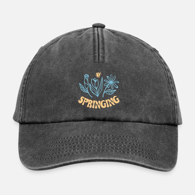Springing - Relaxed Vintage Cap - vintage black