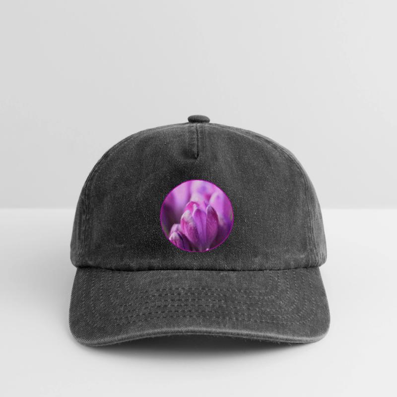 Crocus Crocus Fleurs violettes Crocus Bourgeon de crocus Casquette vintage décontractée