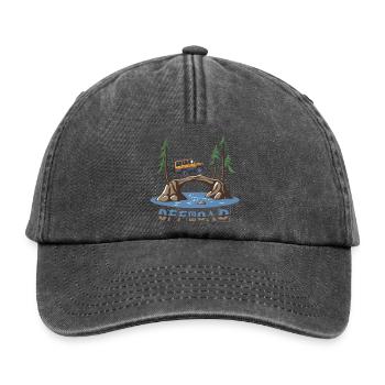 Geländewagen - Relaxed Vintage Cap - Vintage Schwarz - Vorne