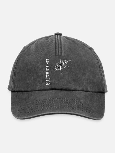 Rügen - Relaxed Vintage Cap - Vintage Schwarz