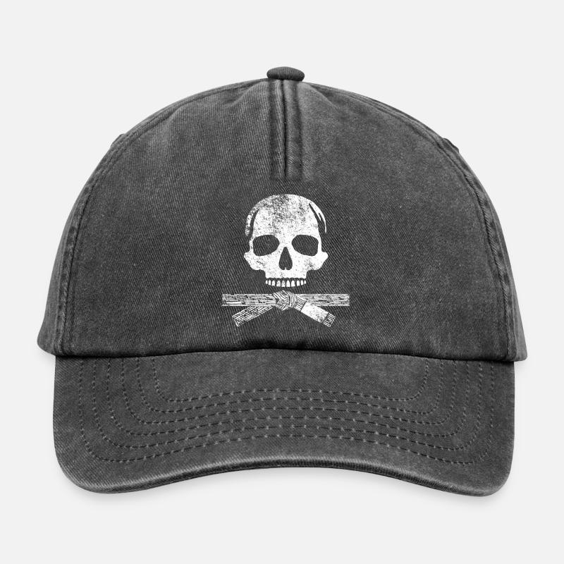 Kampfkunst Schädel - Relaxed Vintage Cap - Vintage Schwarz