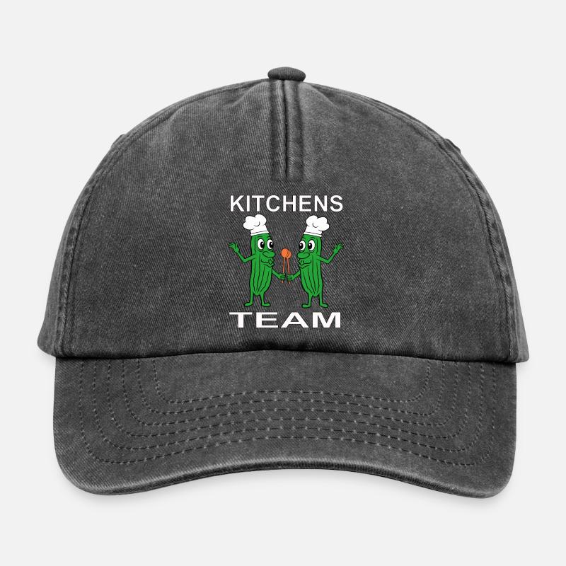 Koch Kochen - Relaxed Vintage Cap - Vintage Schwarz