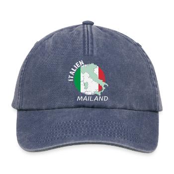 Mailand - Relaxed Vintage Cap - Vintage Denim - Vorne