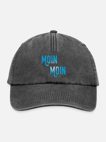 Moin Moin - Relaxed Vintage Cap - Vintage Schwarz