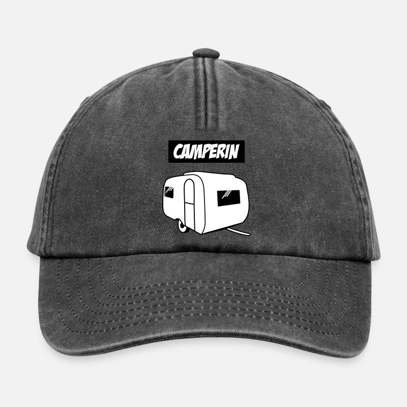 Camperin - Casquette vintage décontractée - noir vintage