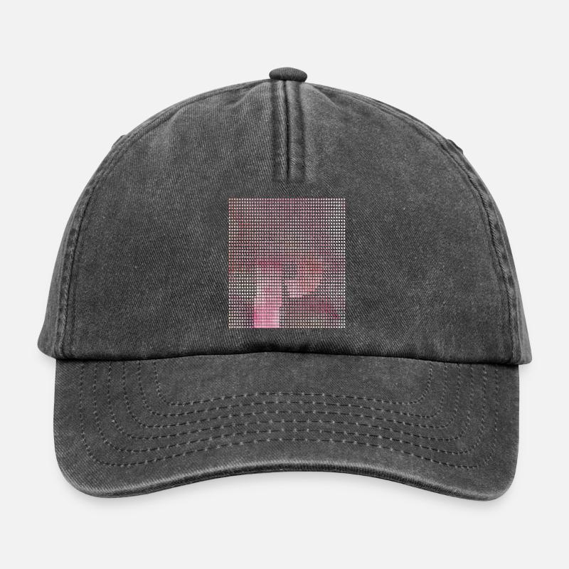 Letter P, Name, der Buchstabe P - Relaxed Vintage Cap - Vintage Schwarz