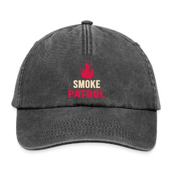 Grilling Grillmaster smoke grills BBQ charcoal - Relaxed Vintage Cap - vintage black - Front