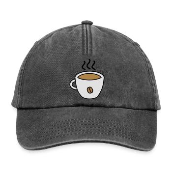 coffee - Relaxed Vintage Cap - Vintage Schwarz - Vorne