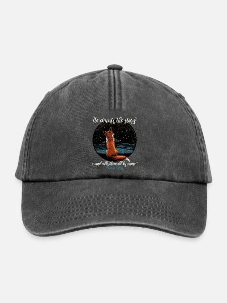 Bibelvers Christlich Religiös - Relaxed Vintage Cap - Vintage Schwarz
