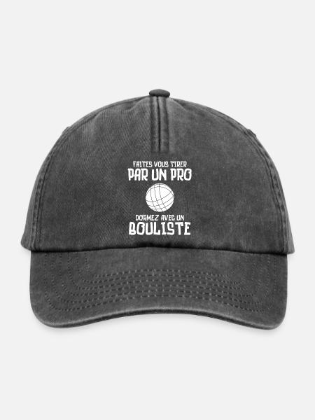 Pétanque, Pétanque-Fan, Bowlingbahn - Relaxed Vintage Cap - Vintage Schwarz