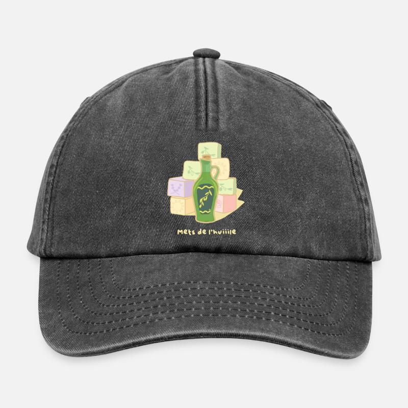 Huile et Savon : Marché de Provence - Casquette vintage décontractée - noir vintage