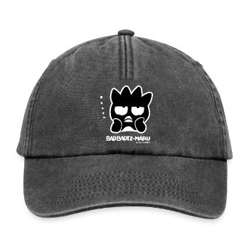 Bad Badtz-Maru Portrait Mit Schriftzug - Relaxed Vintage Cap - Vintage Schwarz - Vorne
