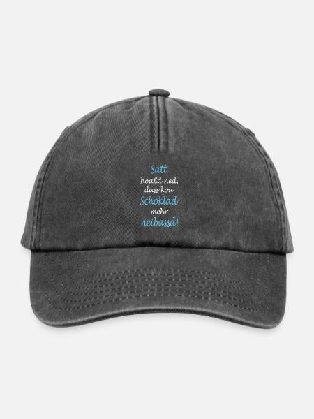 Bayrischer Spruch - Relaxed Vintage Cap - Vintage Schwarz