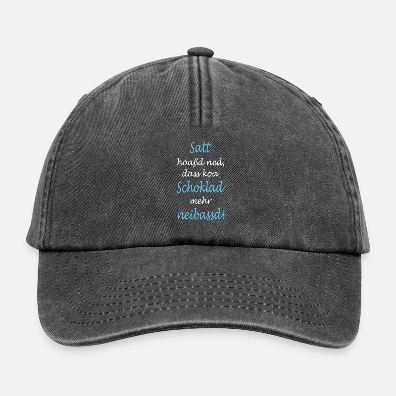 Bayrischer Spruch - Relaxed Vintage Cap - Vintage Schwarz