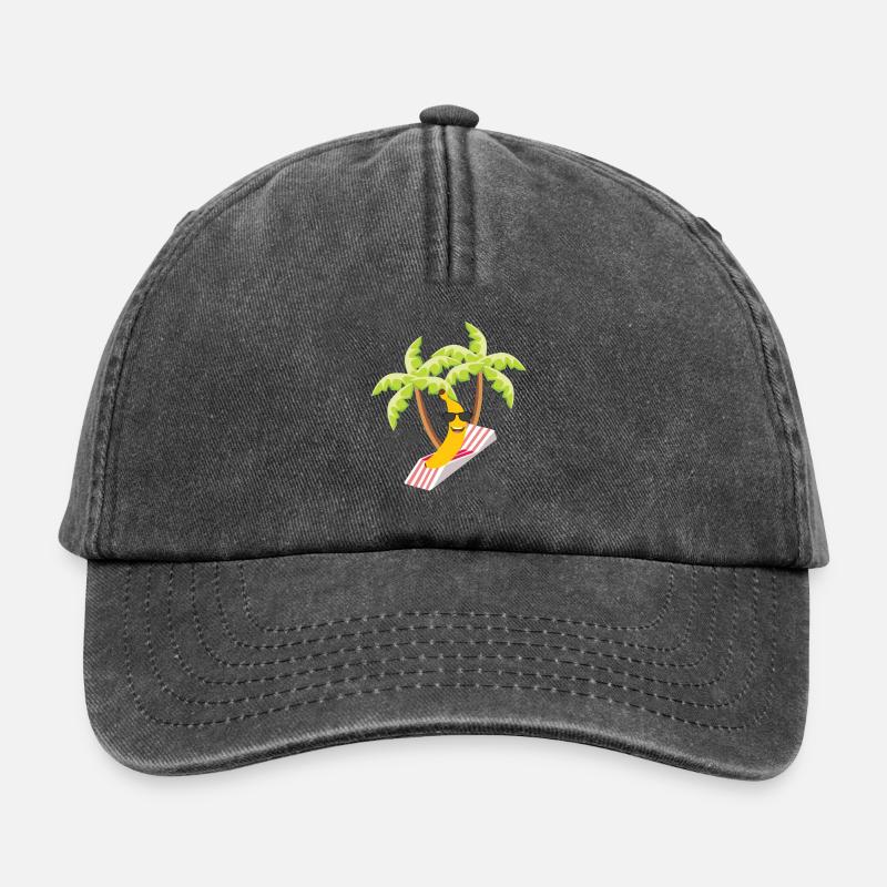 Banane - Relaxed Vintage Cap - Vintage Schwarz