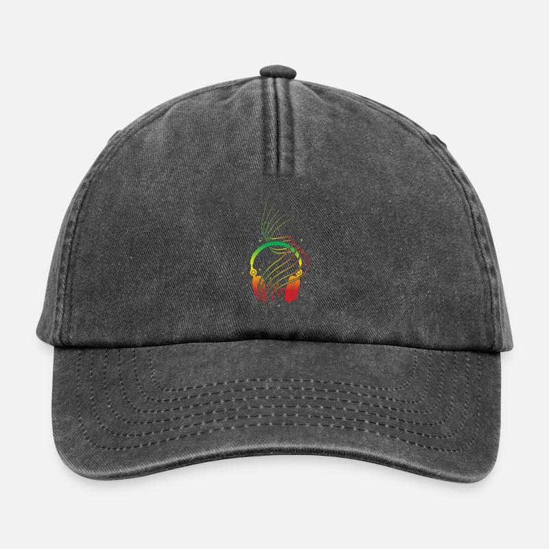 Reggae - Relaxed Vintage Cap - Vintage Schwarz