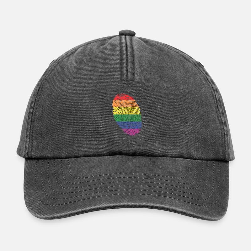 Regenbogenfahne - Relaxed Vintage Cap - Vintage Schwarz