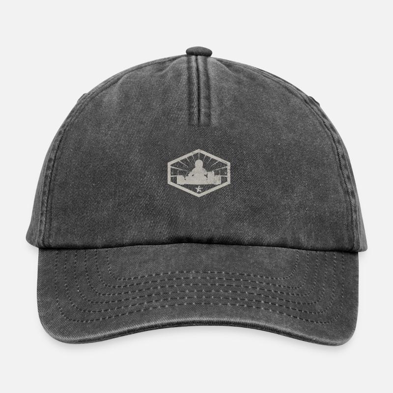 Go kart - Relaxed Vintage Cap - Vintage Schwarz