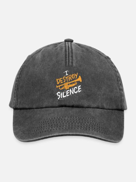 Trompete Trompeter - Relaxed Vintage Cap - Vintage Schwarz