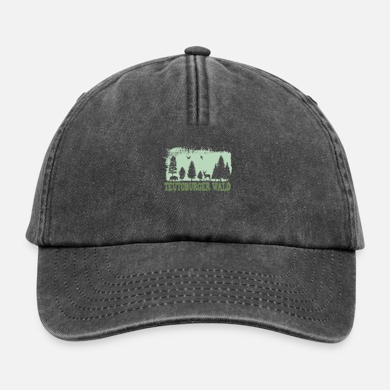Teutoburger Wald - Relaxed Vintage Cap - Vintage Schwarz