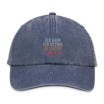 Uropa legende - Relaxed Vintage Cap - Vintage Denim - Vorne