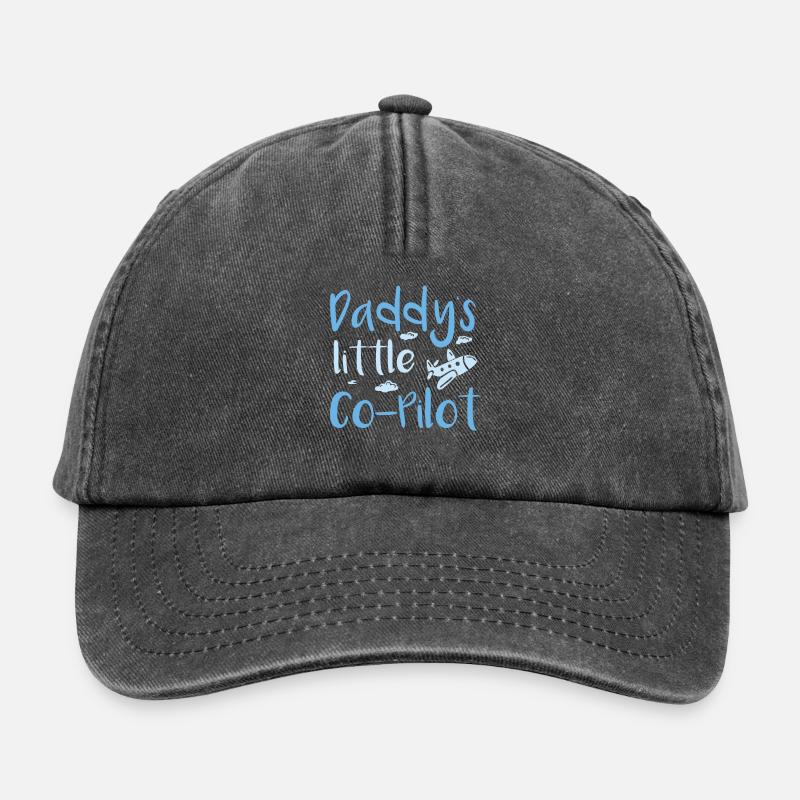 Kinder Co pilot - Relaxed Vintage Cap - Vintage Schwarz