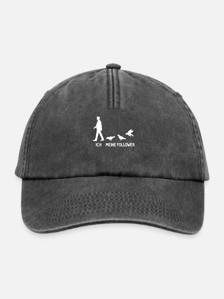 Ich Meine Follower Tauben Züchter Tauben Vogel - Relaxed Vintage Cap - Vintage Schwarz