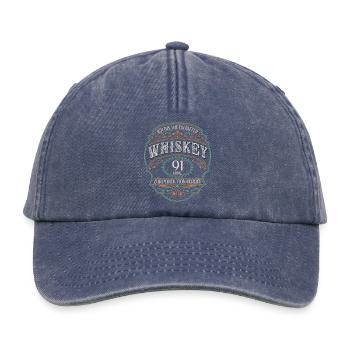 91 Jahre bin guter Whisky Whiskey 91. Geburtstag - Relaxed Vintage Cap - Vintage Denim - Vorne