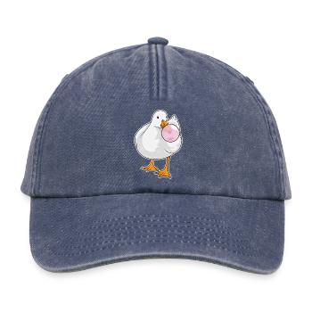 Gomme à mâcher de canard - Casquette vintage décontractée - vintage bleu jeans - Devant