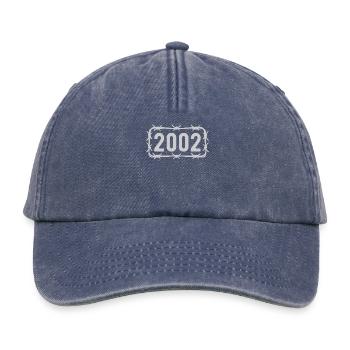Birthday Vintage 2002 Barbed Wire - Relaxed Vintage Cap - vintage denim - Front