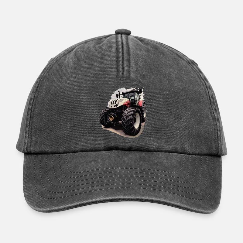 Steyr Traktor - Relaxed Vintage Cap - Vintage Schwarz