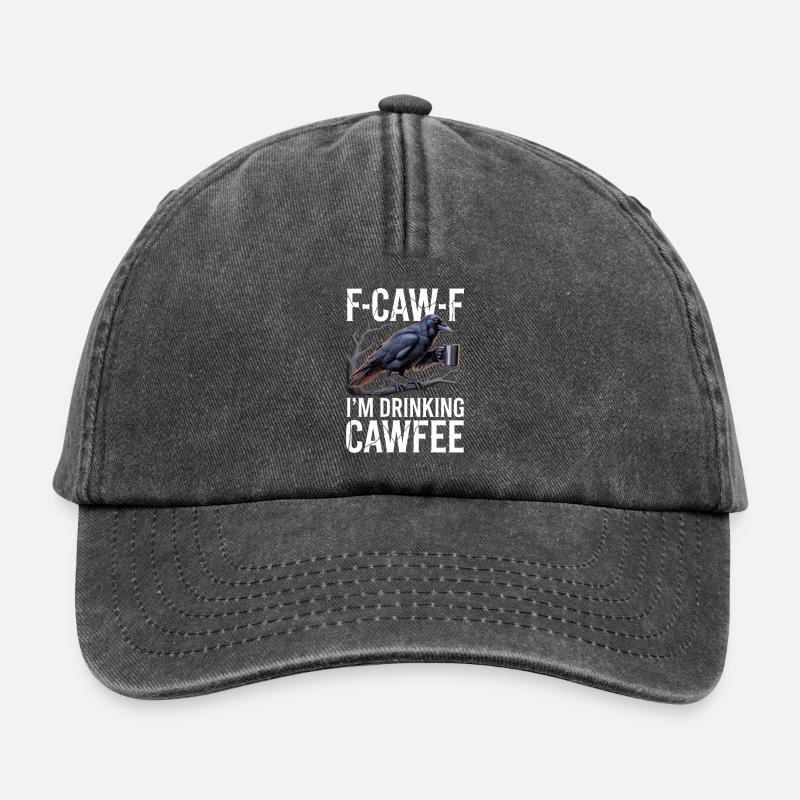 Dicton Crow Coffee - Casquette vintage décontractée - noir vintage