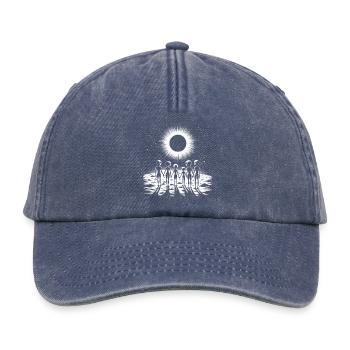 Cosmic Silhouette Familienkreis - Relaxed Vintage Cap - Vintage Denim - Vorne