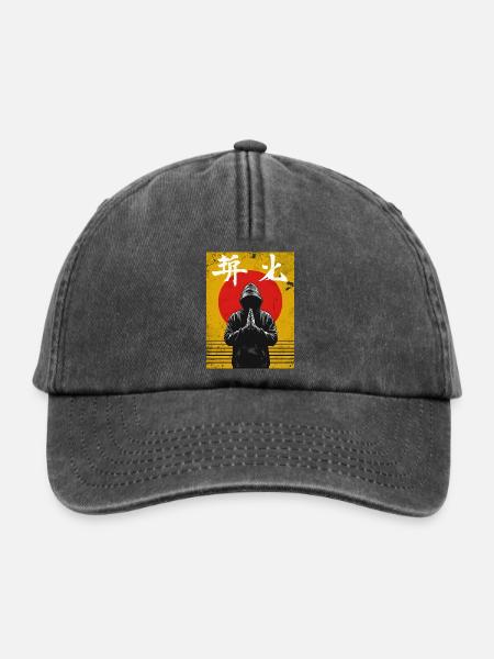 Budo-Spirit!  Japanisches Kampfkunst Design - Relaxed Vintage Cap - Vintage Schwarz