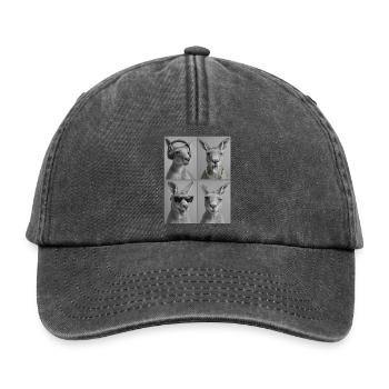 känguru - Relaxed Vintage Cap - Vintage Schwarz - Vorne