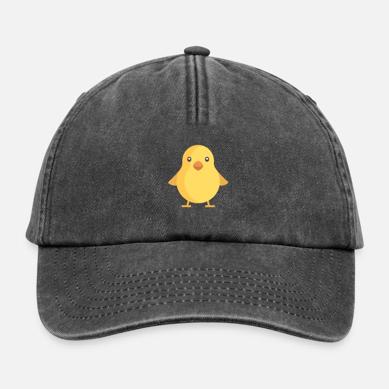 yellow chick - Relaxed Vintage Cap - vintage black
