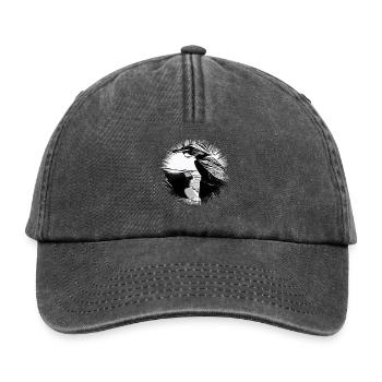 Motorroller - Relaxed Vintage Cap - Vintage Schwarz - Vorne
