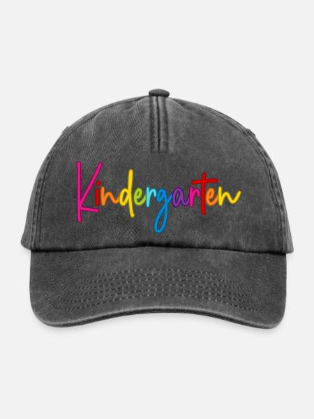 Kindergarten - Relaxed Vintage Cap - Vintage Schwarz