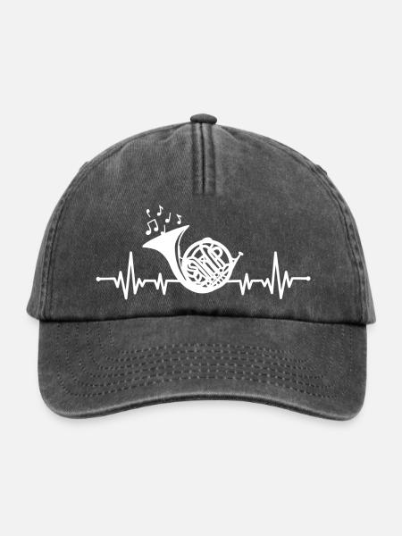 Waldhorn - Relaxed Vintage Cap - Vintage Schwarz