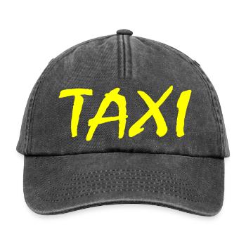 Taxi - Relaxed Vintage Cap - Vintage Schwarz - Vorne