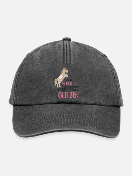 Lustiger Spruch - Relaxed Vintage Cap - Vintage Schwarz