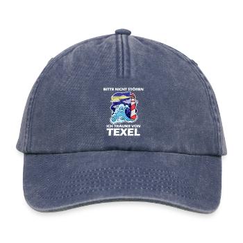 Texel Leuchtturm Nordsee - Relaxed Vintage Cap - Vintage Denim - Vorne