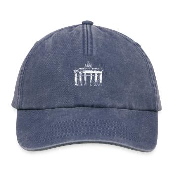J’adore Berlin Brandenburg Gate Vintage Berliner - Casquette vintage décontractée - vintage bleu jeans - Devant